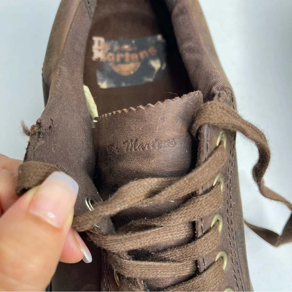 Dr Martens Dewayne Brown Nubuck Leather Lace Up Oxford Shoes Sz 11 Vintage 90’s